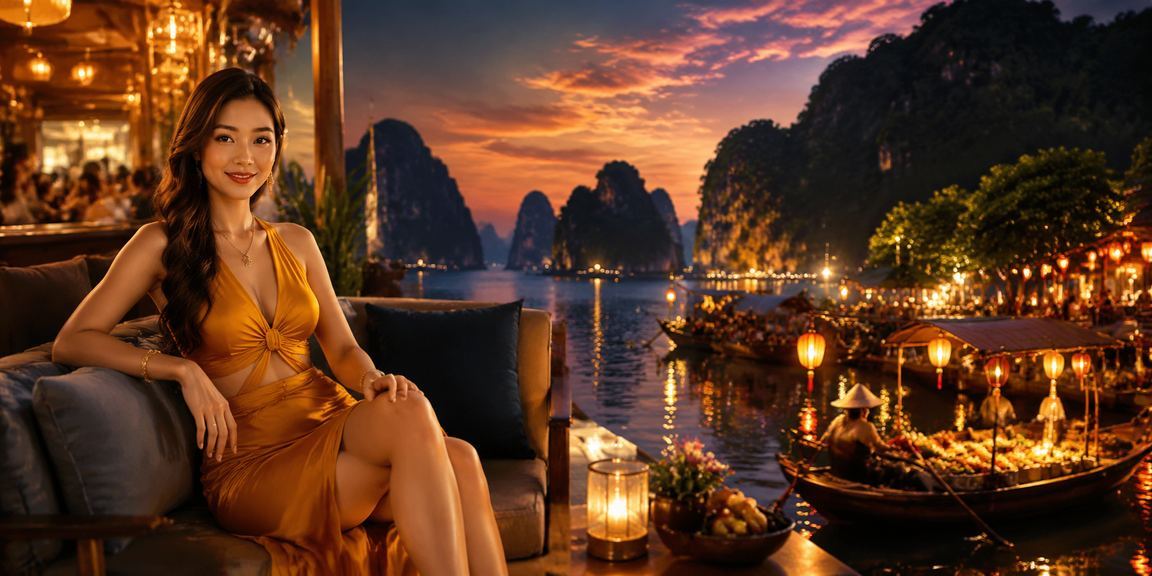 Khung cảnh giải trí casino và xổ số tại Hạ Long, Việt Nam